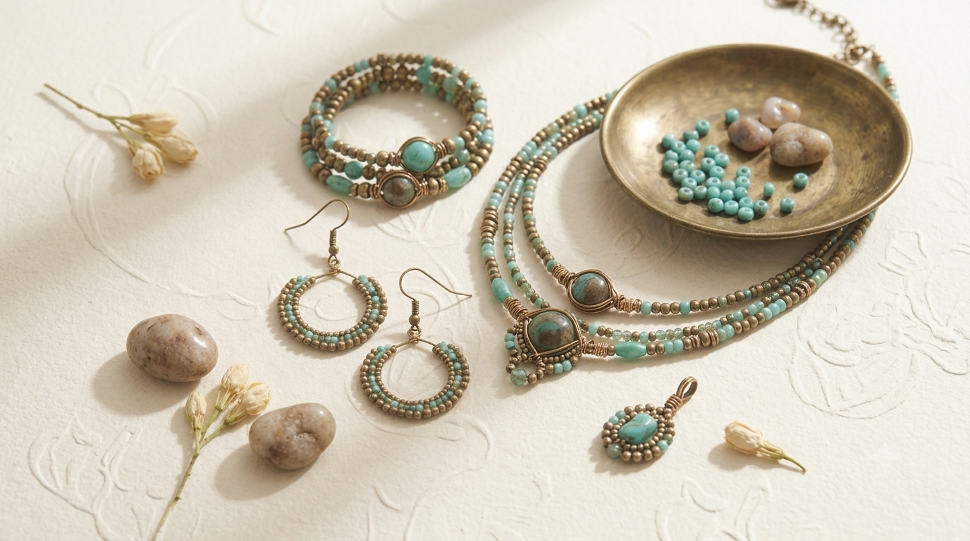 Handmade jewellery collection piece 5